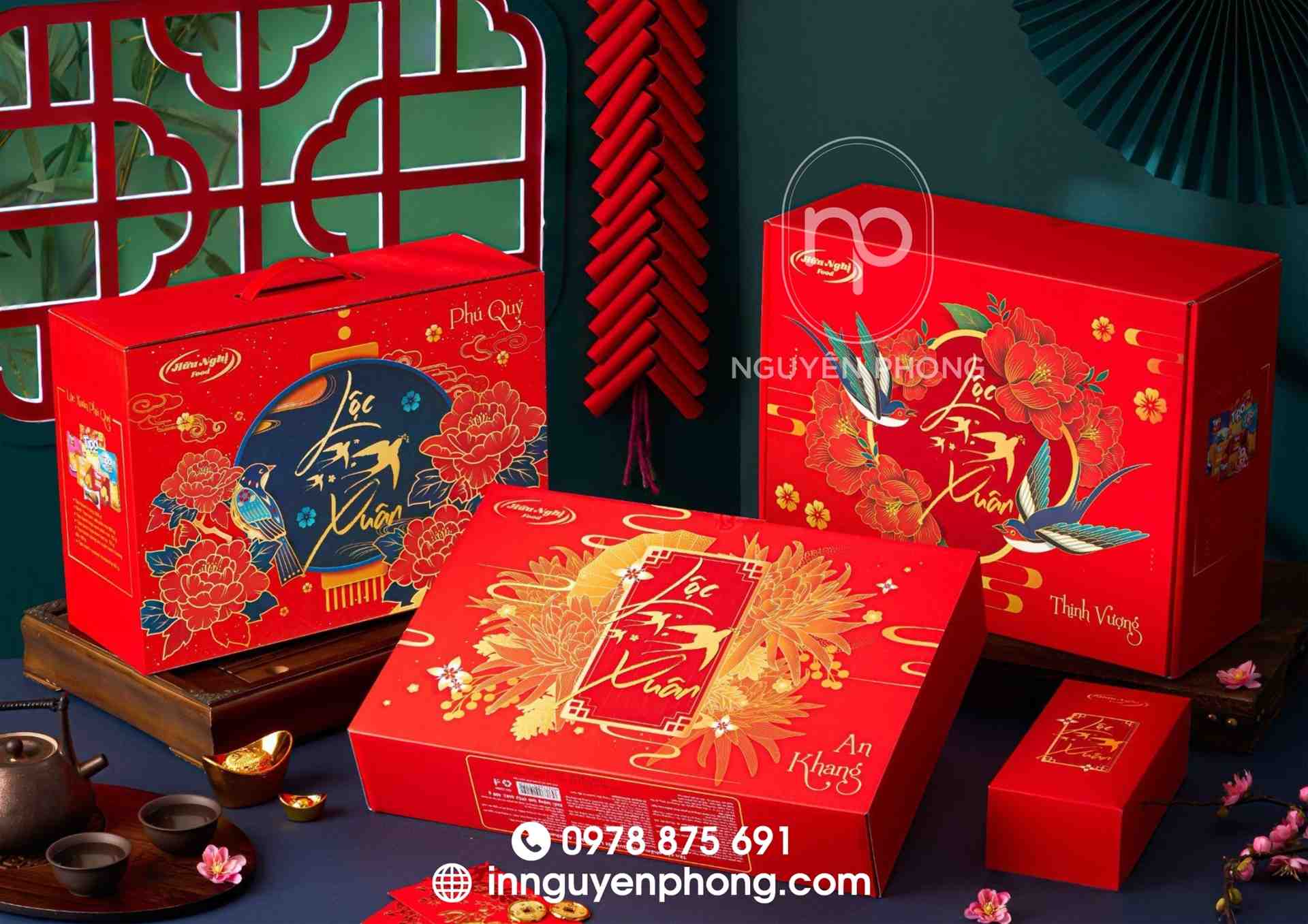 Mẫu in hộp quà Tết